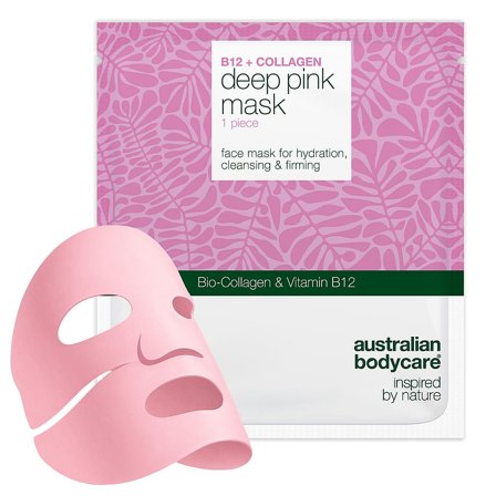 Australian Bodycare Collagen & Vitamin B12 Pink Mask 1 Maske, Skincare, Masker, Sheet Masker