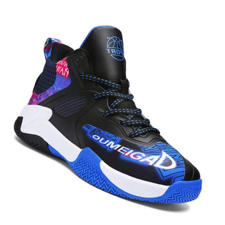Boys Mid Basketball Shoes Sneakers Med Snörning