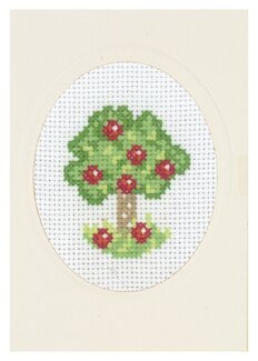 Broderikit Kort Äppelträd - Permin