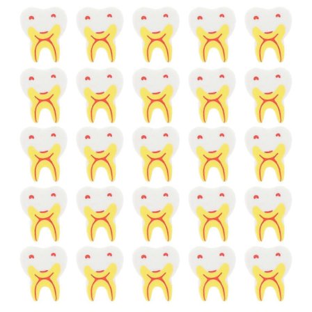 50 kpl Ihastavia Hammasmuotoisia Kuminauhoja Hammaslääkärin Lahjaksi Hauska Lasten Kirjatarvikkeet