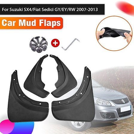 4x Bil Mudguards For Suzuki Sx4 Neo Baleno Fiat Sedici GY EY RW 2007~2013 Auto Mud Guard Flaps Mudflap Fender Biltilbehør
