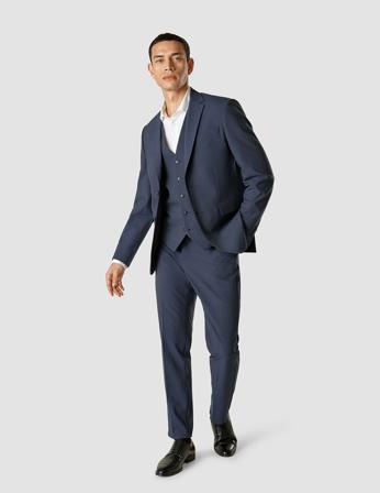 Essential Suit Marineblå Melange | SHAPING NEW TOMORROW