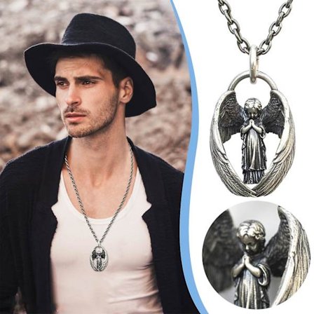 Rings Vintage Ängel Halsband (FMY)