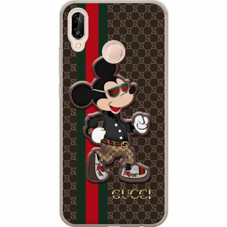 Huawei P20 Lite Genomskinligt Skal Cc Happy Mouse