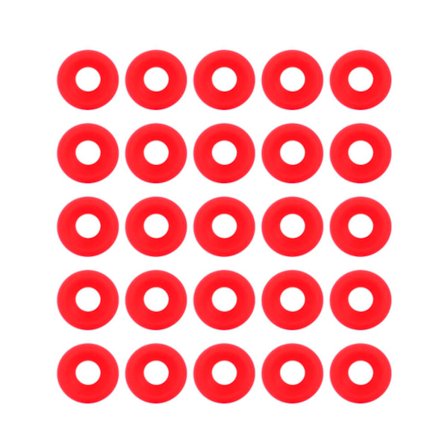 Punaiset silikoniset Grolsch-tiivisteet kierrekorkkipulloihin, 25 kpl