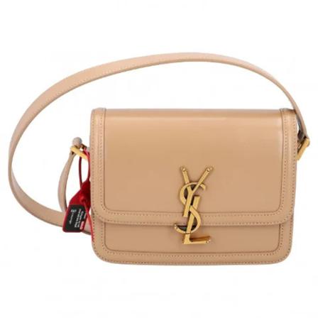 Saint Laurent Vintage, Pre-owned Cross Body Bags Beige, Dames, Maat:ONE Size