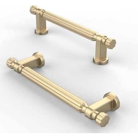 10 st Köksluckhandtag 96mm Hålavstånd, Borstad Mässing Skåpshandtag Kökshandtag Möbel Låda Handtag