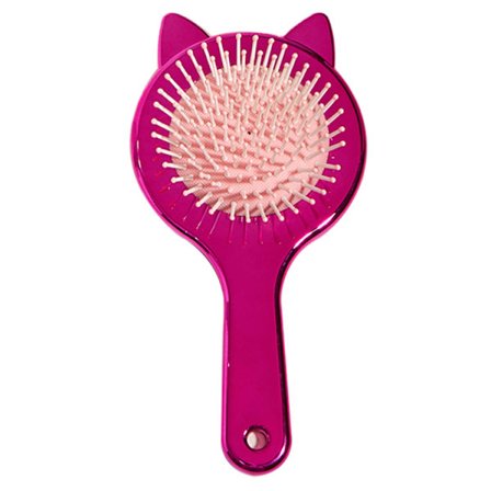 19,5*9,5cm Rose Red Barne hårbørste, Tangle Brush og Kamsett for tørt og vått hår Søt og skinnende Airbag Kam Tangle Brush Hårstyling