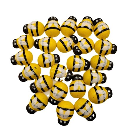 20 kappaletta Mini Mehiläiset Tarvikkeet Mini Puu Litteä Taka Bumblebee Hiukset