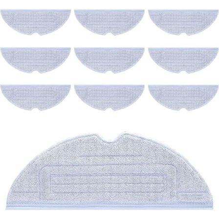 10 kpl pestäviä mikrokuitumoppiliinoja Roborock S7/S7 Plus/S7 MaxV/S7 MaxV Ultra/S7 Pro Ultra -malleille, yhteensopiva Roborockin kanssa