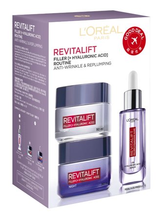 L'Oréal Paris Revitalift Set cont.: Day Cream 50 ml (GH 1120665) + Midnight Cream 50 ml (GH 1178532) + Serum 30 ml (GH 1441509) 1.0items