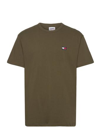 Tjm Clsc Tommy Xs Badge Tee T-shirts Short-sleeved Kakigrønn Tommy Jeans*Betinget Tilbud