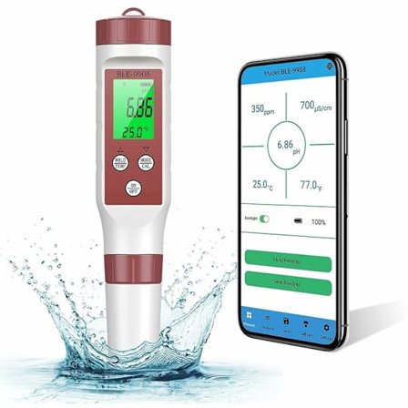Innovativ pH-mätare, utrustad med Bluetooth för smart anslutning, pH-testare med bred tillämpning med effektiv ATC och enkel kalibrering, idealisk för