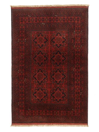 Afghan Khal Mohammadi Rug Oriental Black/Dark Red (Wool, )