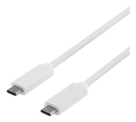 Deltaco USB type C-kabel - 24 pin USB-C til 24 pin USB-C - 1 m