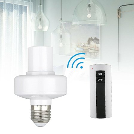 E27-lampa med trådlös fjärrkontroll