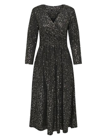 ONLY | Onlnew Pella L/S Foil Wrap Dress Jrs | XS