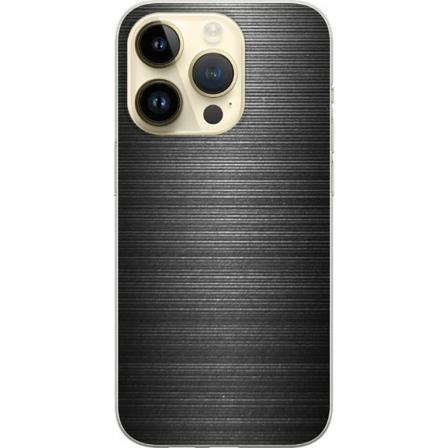 Apple Iphone 14 Pro Genomskinligt Skal Brushed Metal