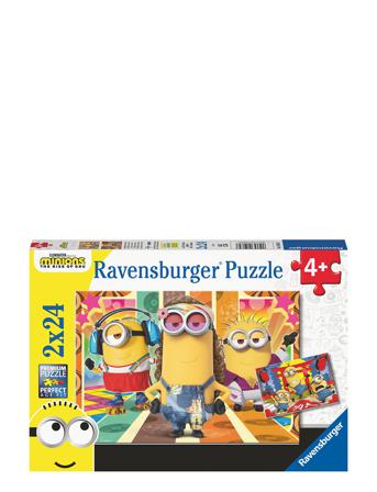 Minions I Aksjon 2X24P Toys Puzzles And Games Puzzles Classic Puzzles Multi/mønstret Ravensburger