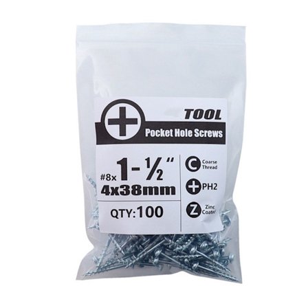 100 stk treskruer selvskruende skruer flatt hode treskruer