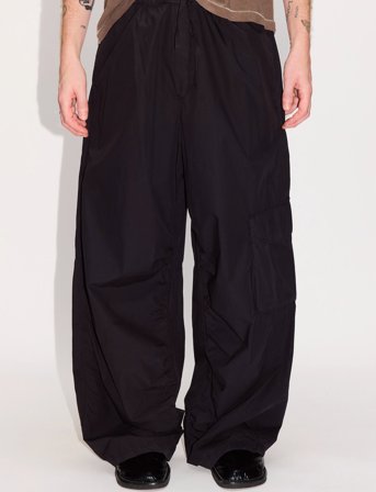 Hope Collapse Trousers Black Poplin - Black - 52