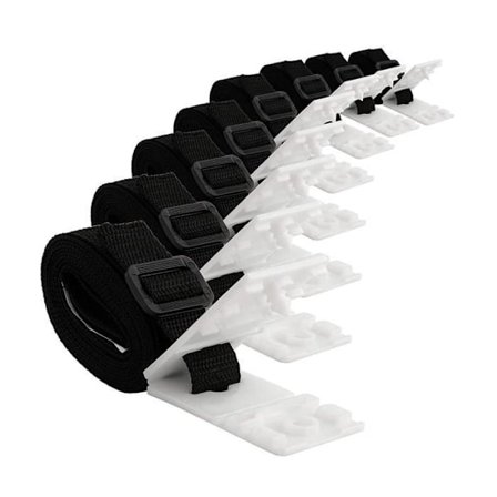 Festesett for bassengtrekk, stroppesett for soltrekk, festesett for trekkoppruller