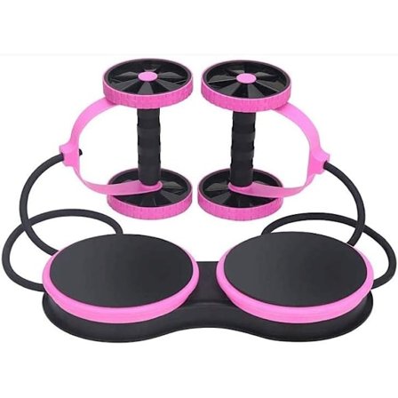 Rulle Treningsapparat Dobbel Ab Roller Hjul Fitnessutstyr