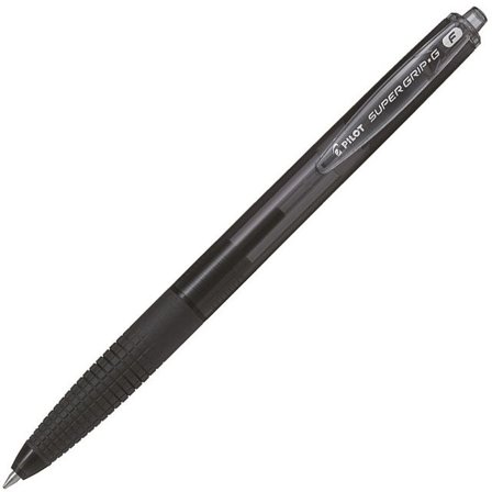 PILOT Kulpenna Super Grip, Fine, 0,7 mm, svart - Lyreco - Kontorsmaterial - Pennor - Kulpennor