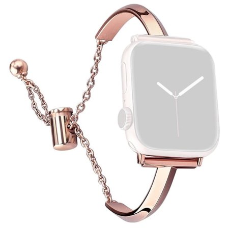Apple Watch Series 8 (45 mm) / Watch Ultra T-formad metallrem - Roséguld