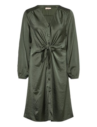 FREE/QUENT | Dress From Freequent In A Beautiful Satin Material. The Dress Has Long Sleeves, | L