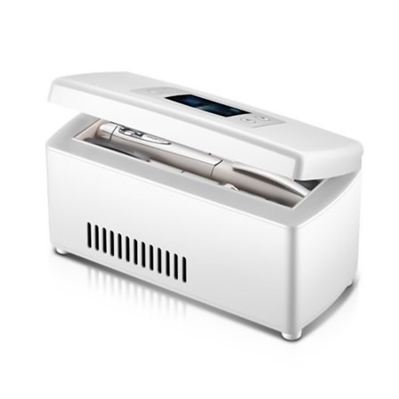 Medicinkøleboks Organisatorer Justerbar 2-18°C Stille Drift Genopladeligt Batteri Velegnet Til Hjemme- og Bilbrug