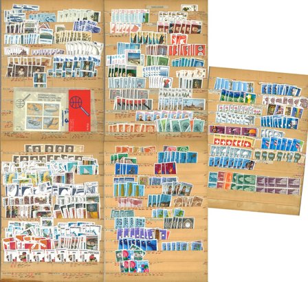 Vesteuropa og Tyrkiet 1976-1980 - Dubletsamling i 1 indstiksbog - Postfrisk