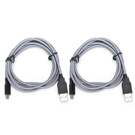 2 st 1,5 m PVC Host Micro USB Laddningskabel Tålig Passar Nintendo New 3DSXL NDSi 2DS