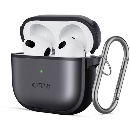 Tech-Protect Slim Hook Case för AirPods 4 - Svart