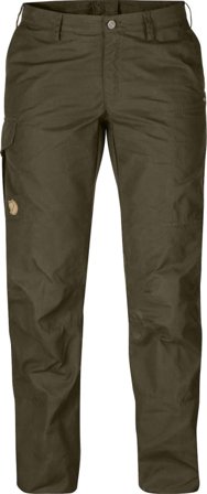 Fjällräven Women's Karla Pro Trousers Curved Women hiking trousers Green 48