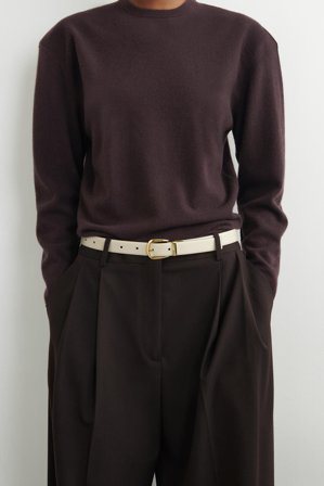 COS Reversible Leather Belt in Black - Men