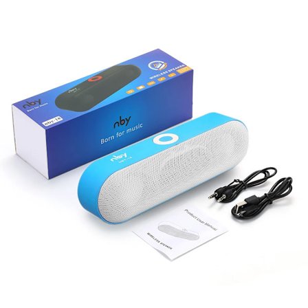NBY 18 Portabel Bluetooth-högtalare Mini Trådlösa Högtalare 3D Musik Stereo Surround Stöd TF-kort FM-radio Subwoofer Högtalare