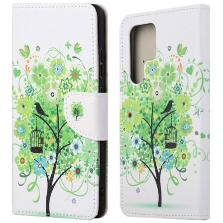 Wonderland Samsung Galaxy S24 Ultra flip-etui - Grønt Tre