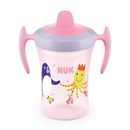 NUK Evolution Trainer Cup, 6 mnd +, rosa, 230 ml
