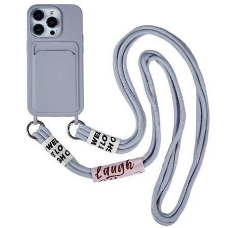 Korthållarfodral för iPhone 15 Pro - Grå