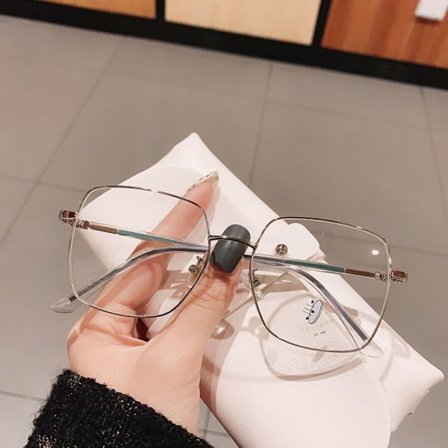 Anti-Blue Light Briller Oversized Briller SØLV SØLV