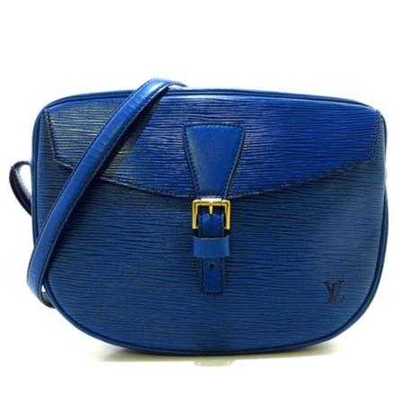 Louis Vuitton Vintage, Pre-owned Leather Cartouchiere Blauw, Dames, Maat:ONE Size