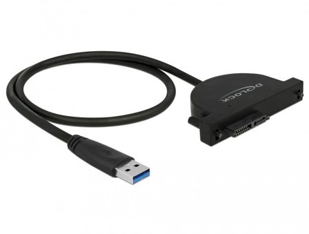 Delock USB 3.0 to Slim SATA Converter - Diskkontroller - SATA 6Gb/s - USB 3.0