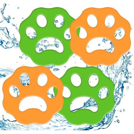 Fjerner af dyrehår til vask, 4 stk. fjerner af dyrehår til vaskemaskine, genanvendelig hårfjerner til vaskemaskine, hundehårfjerner, pelsfjerner til 