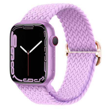 Apple Watch -ranneke punotusta nylonista 42/44/45 42/44/45 - Purple Purple