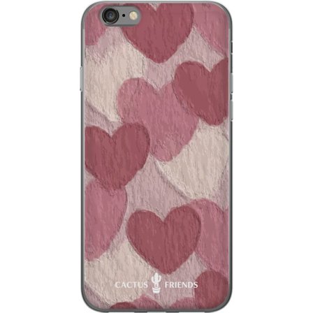 Kompatibel Mobilcover til Apple Apple iPhone 6 Cactus and Friends - Blush Paper Hearts