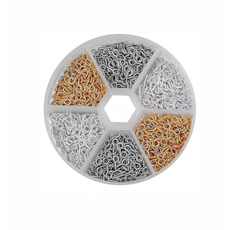 Mini Ring Wire Jern Små Skruer, Øyeskruer, Sau Øyenagler, Mini Skrue Øyenagel Kroker, Brukes Til Diy Ornamenter (1sett, Farge Som Vist)