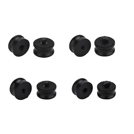 3/8 tum hona till 1/4 tum hangängad adapter för kamerastativ 4-delad