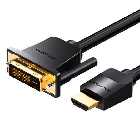 Kaapeli HDMI do DVI (24+1) Vention ABFBF 1m, 4K 60Hz/ 1080P 60Hz (Czarny)