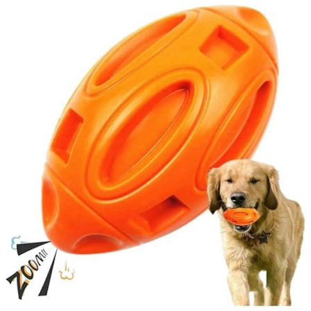 Holdbare Pibelegetøj i Gummi til Aggressive Tygger, Robust Interaktiv Hundelegetøjsbold Kompatibel med Mellemstore & Store Hunde[HK]